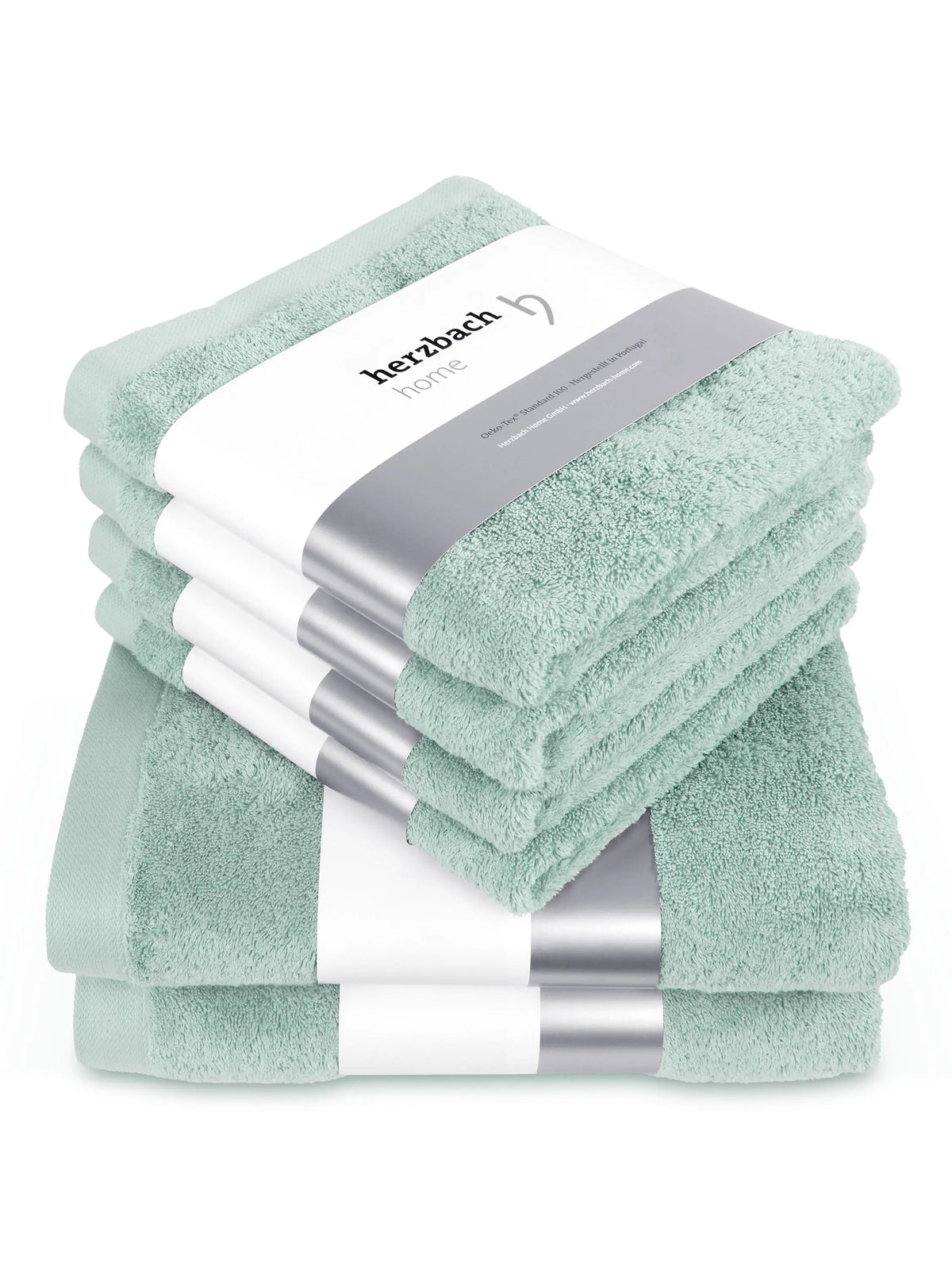 6er Set Pura Mint 2x Duschtuch + 4x Handtuch