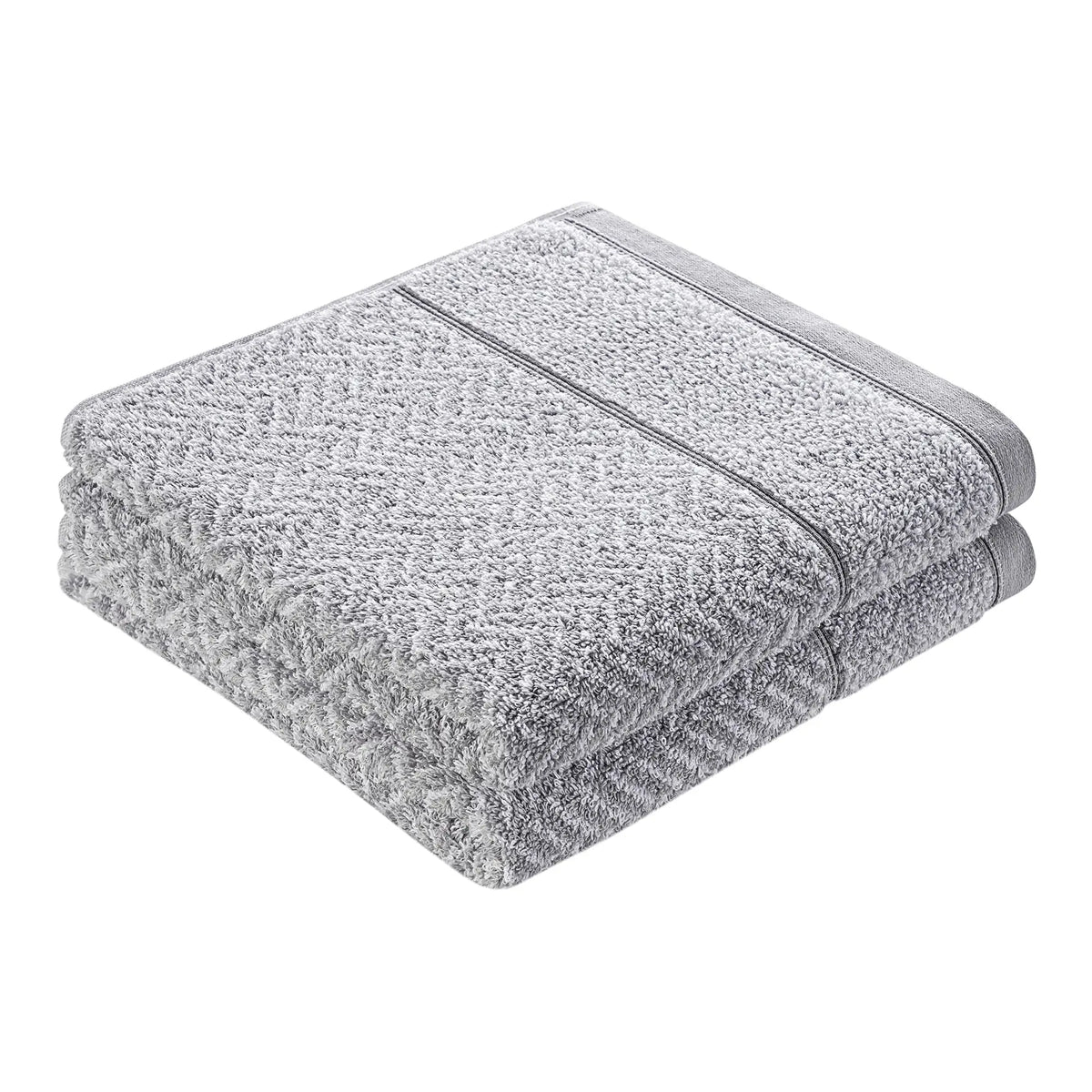 Duschtuch 2er Set Italiana Silbergrau