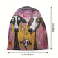 Beanie with various motifs (greyhounds, paws, wolf, etc.)