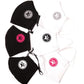 Gesichtsmasken Uni Schwarz mit SDW Logo