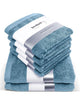 6er Set Pura Blau 2x Duschtuch + 4x Handtuch