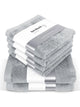 6er Set Pura Silbergrau 2x Duschtuch + 4x Handtuch