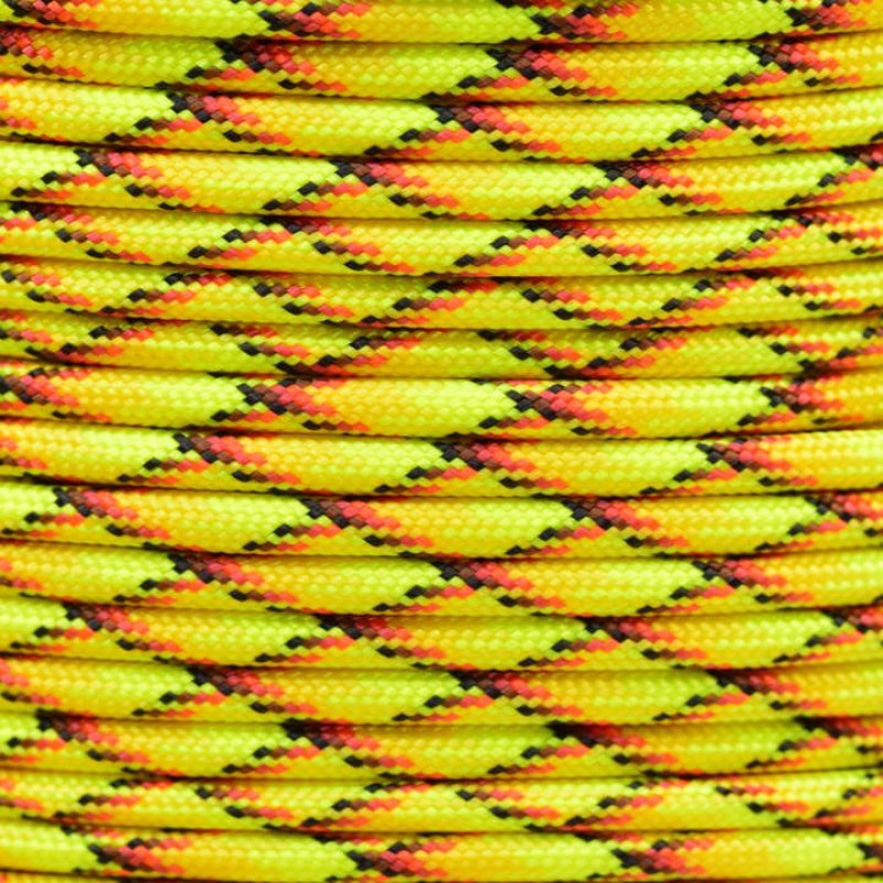 Paracord Explode (Gelb-Mix- mit rot und Schwarz)