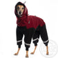 Ninja Fleece Overall (Ruby Wine + Beige) - DG Doggear 
