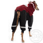 Ninja Fleece Overall (Ruby Wine + Beige) - DG Doggear 