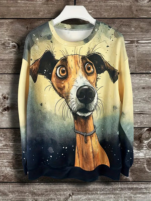 Thin sweatshirt round neck (greyhound)