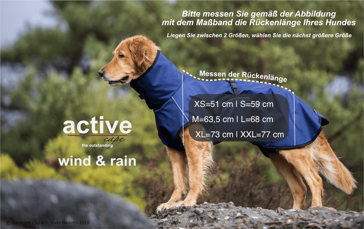 active wind and rain grössen