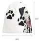 Beanie with various motifs (greyhounds, paws, wolf, etc.)