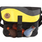 dummytasche dunkelgrau-gelb