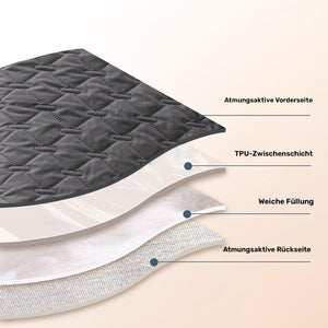 Waterproof bedspread / throw with reverse side (plain colors)