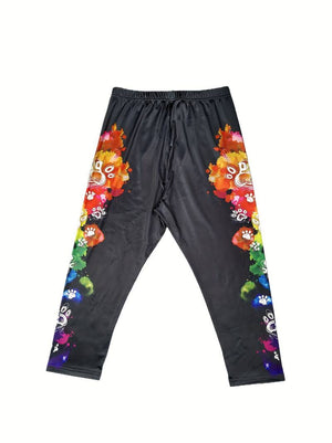 Leggings with paw design