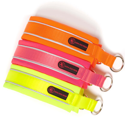 Collier étrangleur souple néon (3,5 cm de large) - Sofadogwear