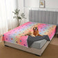 Waterproof bedspread / throw with reverse (paw motifs)