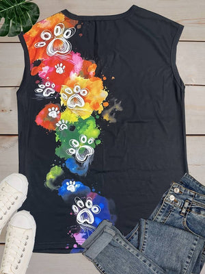 Tank Top (Colorful Paws)