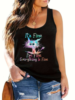 Tank Top Black with Straps Wide/Narrow (Its Fine)