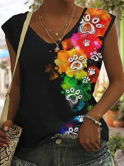 Tank Top (Colorful Paws)