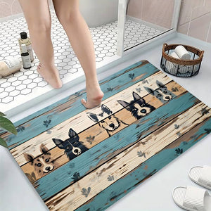 Bathroom rug / doormat (various dog motifs) 