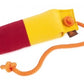 throw weinrot-gelb