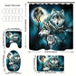 Bathroom set (wolf motif)