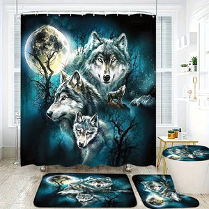 Bathroom set (wolf motif)